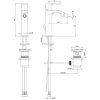 Immagine di MISCELATORE MONOCOMANDO BIDET TOLOMEO CROMO FRATTINI