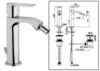 Immagine di MISCELATORE MONOCOMANDO BIDET TOLOMEO CROMO FRATTINI