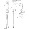 Immagine di MISCELATORE MONOCOMANDO LAVABO BRIOTRE LARGE CROMO FRATTINI