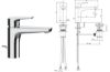 Immagine di MISCELATORE MONOCOMANDO LAVABO BRIOTRE LARGE CROMO FRATTINI
