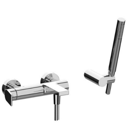 Immagine di MONOCOMANDO ESTERNO VASCA CON DUPLEX GINTONIC CROMO FRATTINI