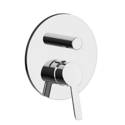 Immagine di MONOCOMANDO INCASSO DOCCIA CON DEVIATORE CALEO CROMO FRATTINI