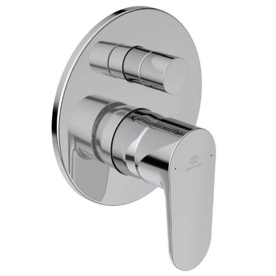 Immagine di MISCELATORE MONOCOMANDO DOCCIA INCASSO CON DEVIATORE CERAFINE O CROMO IDEAL STANDARD