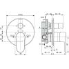 Immagine di MISCELATORE MONOCOMANDO DOCCIA INCASSO CON DEVIATORE CERAFINE O CROMO IDEAL STANDARD
