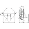 Immagine di PARTE ESTERNA PER INCASSO DOCCIA CONNECT AIR CROMO IDEAL STANDARD