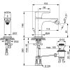 Immagine di MISCELATORE MONOCOMANDO BIDET CONNECT AIR CROMO IDEAL STANDARD