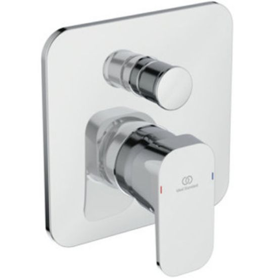 Immagine di PARTE ESTERNA PER INCASSO DOCCIA CON DEVIATORE TONIC 2 CROMO IDEAL STANDARD