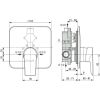 Immagine di PARTE ESTERNA PER INCASSO DOCCIA EDGE CROMO IDEAL STANDARD