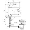 Immagine di MISCELATORE MONOCOMANDO LAVABO CERAFLEX CROMO IDEAL STANDARD
