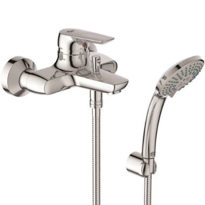 Immagine di MONOCOMANDO VASCA ESTERNO CON DOCCETTA CERAMIX BLU CROMO IDEAL STANDARD