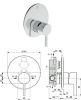 Immagine di PARTE ESTERNA PER INCASSO DOCCIA JOY CROMO IDEAL STANDARD