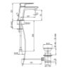Immagine di MISCELATORE MONOCOMANDO LAVABO NOVE CROMO CON SCARICO AUTOMATICO 1" 1/4 PAINI