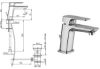Immagine di MISCELATORE MONOCOMANDO LAVABO NOVE CROMO CON SCARICO AUTOMATICO 1" 1/4 PAINI
