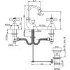 Immagine di GRUPPO BIDET ALTO 3 FORI LIBERTY OTTONE ANTICO PAINI