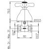 Immagine di RUBINETTO INCASSO 1/2" LIBERTY CROMO PAINI