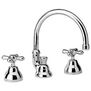 Immagine di GRUPPO LAVABO ALTO 3 FORI LIBERTY CROMO PAINI