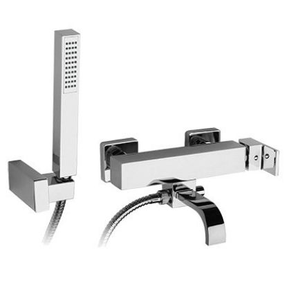 Immagine di MONOCOMANDO ESTERNO VASCA CON DUPLEX DAX CROMO PAINI