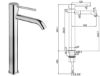 Immagine di MISCELATORE MONOCOMANDO LAVABO ALTO COX CROMO SENZA PILETTA PAINI