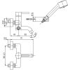 Immagine di MISCELATORE MONOCOMANDO ESTERNO VASCA CON DUPLEX COX CROMO PAINI