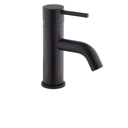 Immagine di MONOCOMANDO LAVABO SCARICO AUTOMATICO 1 1/4" COX OPEN NERO OPACO PAINI