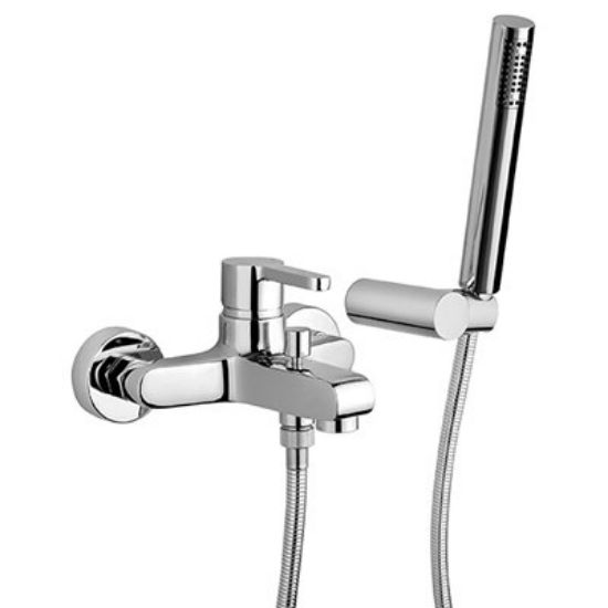 Immagine di MONOCOMANDO ESTERNO VASCA CON DOCCINO ARENA CROMO PAINI