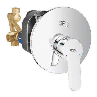 Immagine di MISCELATORE MONOCOMANDO DOCCIA INCASSO CON DEVIATORE BAUEDGE CROMO GROHE