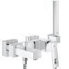 Immagine di MISCELATORE MONOCOMANDO ESTERNO VASCA CON DUPLEX EUROCUBE CROMO GROHE