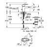 Immagine di MISCELATORE MONOCOMANDO BIDET EUROCUBE CROMO GROHE