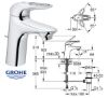 Immagine di MONOCOMANDO LAVABO EUROSTYLE NEW CROMO GROHE