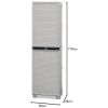 Immagine di ARMADIO SPORCO-PULITO IN PLASTICA 1 ANTA L 50 P 39 H 182 CM ART PLAST