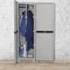 Immagine di ARMADIO SPORCO-PULITO IN PLASTICA 1 ANTA L 50 P 39 H 182 CM ART PLAST
