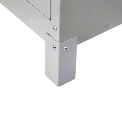 Immagine di KIT 4 PIEDI PER ARMADIO SPOGLIATOIO IN METALLO