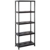 Immagine di SCAFFALE PVC UNIVERSAL PRO 73 CON 5 RIPIANI NERO - ART 123  CM 71X35 H180 TOOMAX (*)