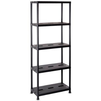 Immagine di SCAFFALE PVC UNIVERSAL PRO 73 CON 5 RIPIANI NERO - ART 123  CM 71X35 H180 TOOMAX (*)