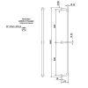 Immagine di CORRIMANO VERTICALE 160 CM BIANCO LUCIDO THERMOMAT