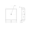 Immagine di PIATTO DOCCIA AUSILIA 90x90 CM FILO PAVIMENTO BIANCO THERMOMAT