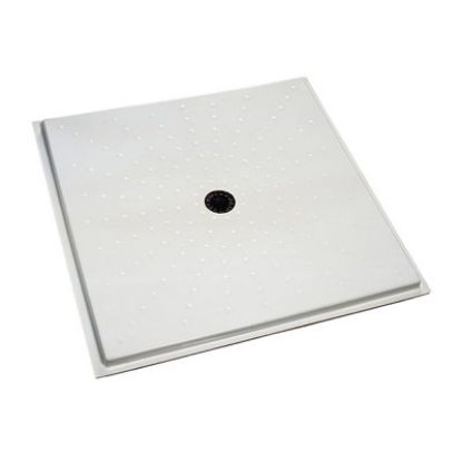 Immagine di PIATTO DOCCIA AUSILIA 80X80 CM FILO PAVIMENTO BIANCO LUCIDO THERMOMAT