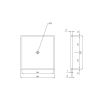 Immagine di PIATTO DOCCIA AUSILIA 80x80 CM FILO PAVIMENTO BIANCO THERMOMAT
