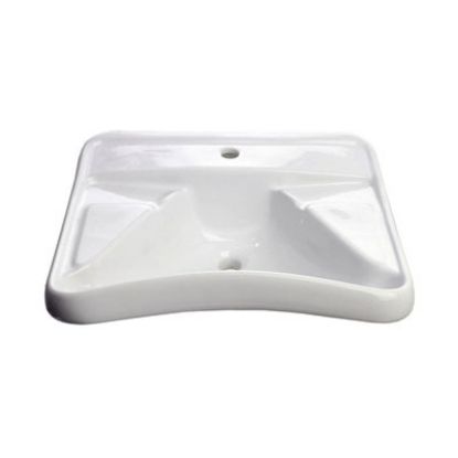 Immagine di LAVABO ERGONOMICO AUSILIA INSTALLAZIONE SOSPESA BIANCO LUCIDO THERMOMAT