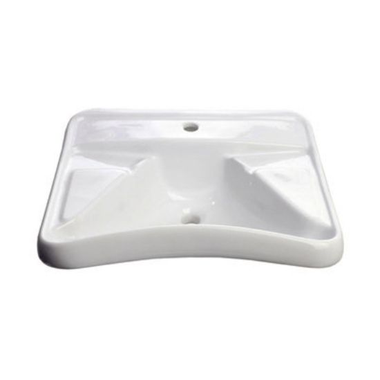 Immagine di LAVABO ERGONOMICO AUSILIA INSTALLAZIONE SOSPESA BIANCO LUCIDO THERMOMAT