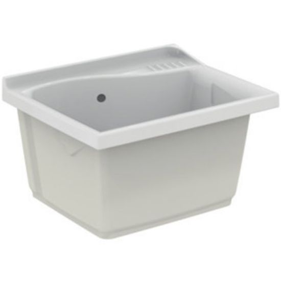 Immagine di LAVATOIO LAGO 61x60 CM DA INCASSO BIANCO IDEAL STANDARD