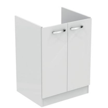 Immagine di MOBILE SOTTOLAVATOIO LAGO 61X50 CM CON ASSE BIANCO IDEAL STANDARD