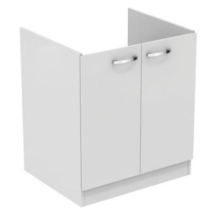 Immagine di MOBILE SOTTOLAVATOIO LAGO 75X61 CM CON ASSE BIANCO IDEAL STANDARD