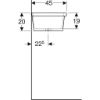 Immagine di LAVABO A CANALE ELLEBORO 90x45 CM CERAMICA BIANCA GEBERIT