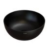 Immagine di LAVABO T-EDGE DIAMETRO 37 CM INSTALLAZIONE APPOGGIO CERAMICA NERA OPACA GLOBO