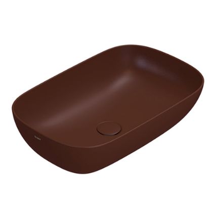 Immagine di LAVABO T-EDGE 60X38 CM INSTALLAZIONE APPOGGIO MATTONE GLOBO