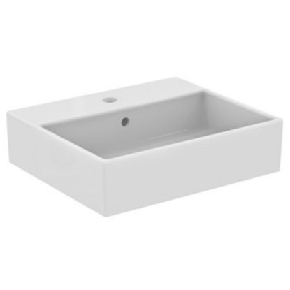 Immagine di LAVABO STRADA 60X42 CM INSTALLAZIONE APPOGGIO BIANCO LUCIDO IDEAL STANDARD