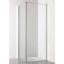 Immagine di BOX PORTA BATTENTE GL6 87,5-89 CM (PER ANGOLO) ARGENTO LUCIDO CRISTALLO TRASPARENTE KINEDO