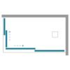 Immagine di BOX DOCCIA GAIA SCORREVOLE SX 98-100 CM (LATO ANGOLO) H 200 CM TCROMO TRASPARENTE