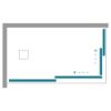 Immagine di BOX DOCCIA GAIA SCORREVOLE DX 68-70 CM (LATO ANGOLO) H 200 CM TCROMO TRASPARENTE